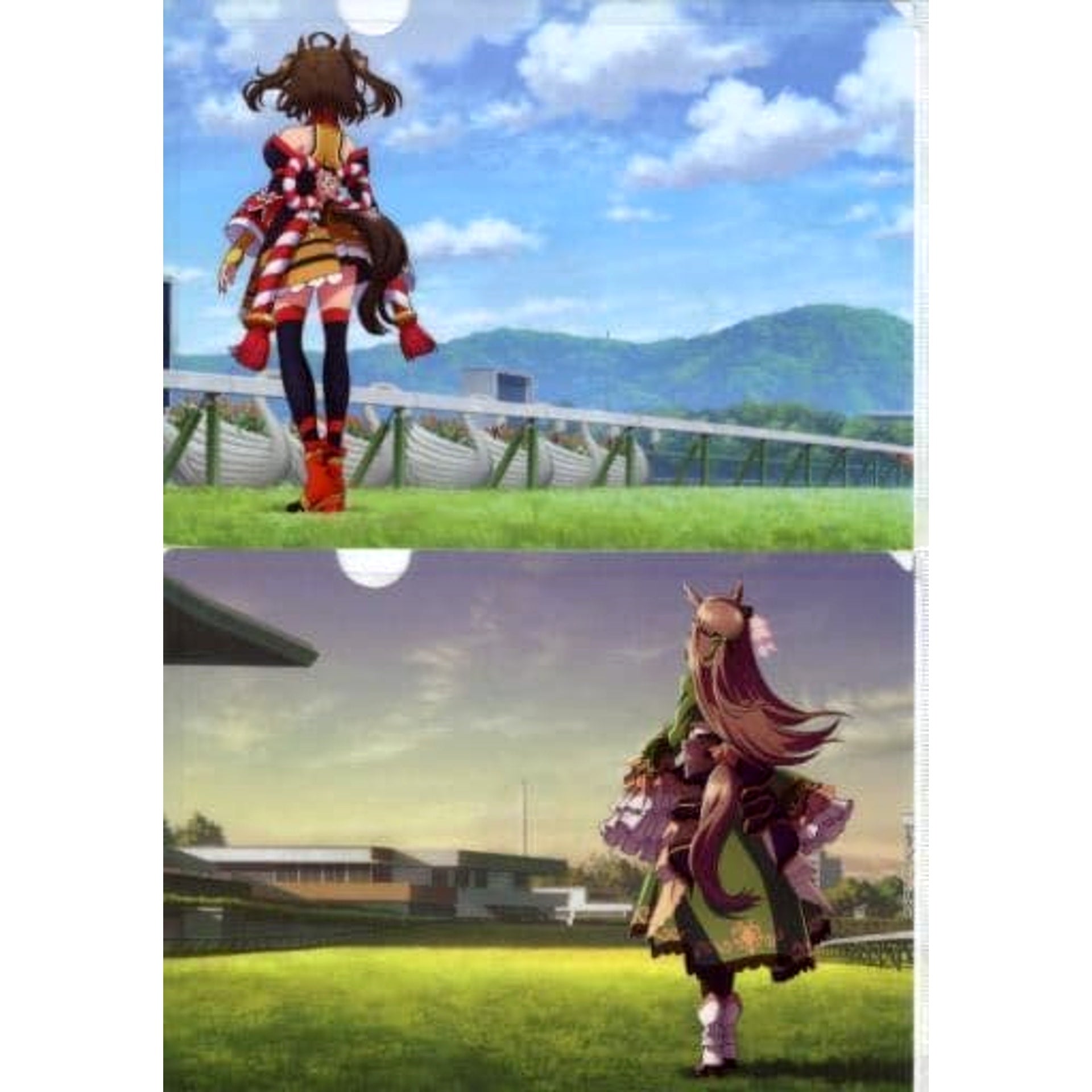 Uma Musume: Pretty Derby Season 3 Kitasan Black Satono Diamond Racetrack Ichiban Kuji A4 File Folder Set Prize G [USED]