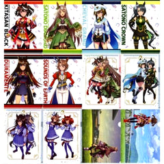 Kitasan Black & Others Uma Musume: Pretty Derby Season 3 All 6 Types Set Ichiban Kuji A4 Clear File Set 2 Pieces Prize G [USED]