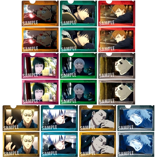 Set of 10 Jujutsu Kaisen Trading Mini Clear File with Postcard Part 5 [USED]