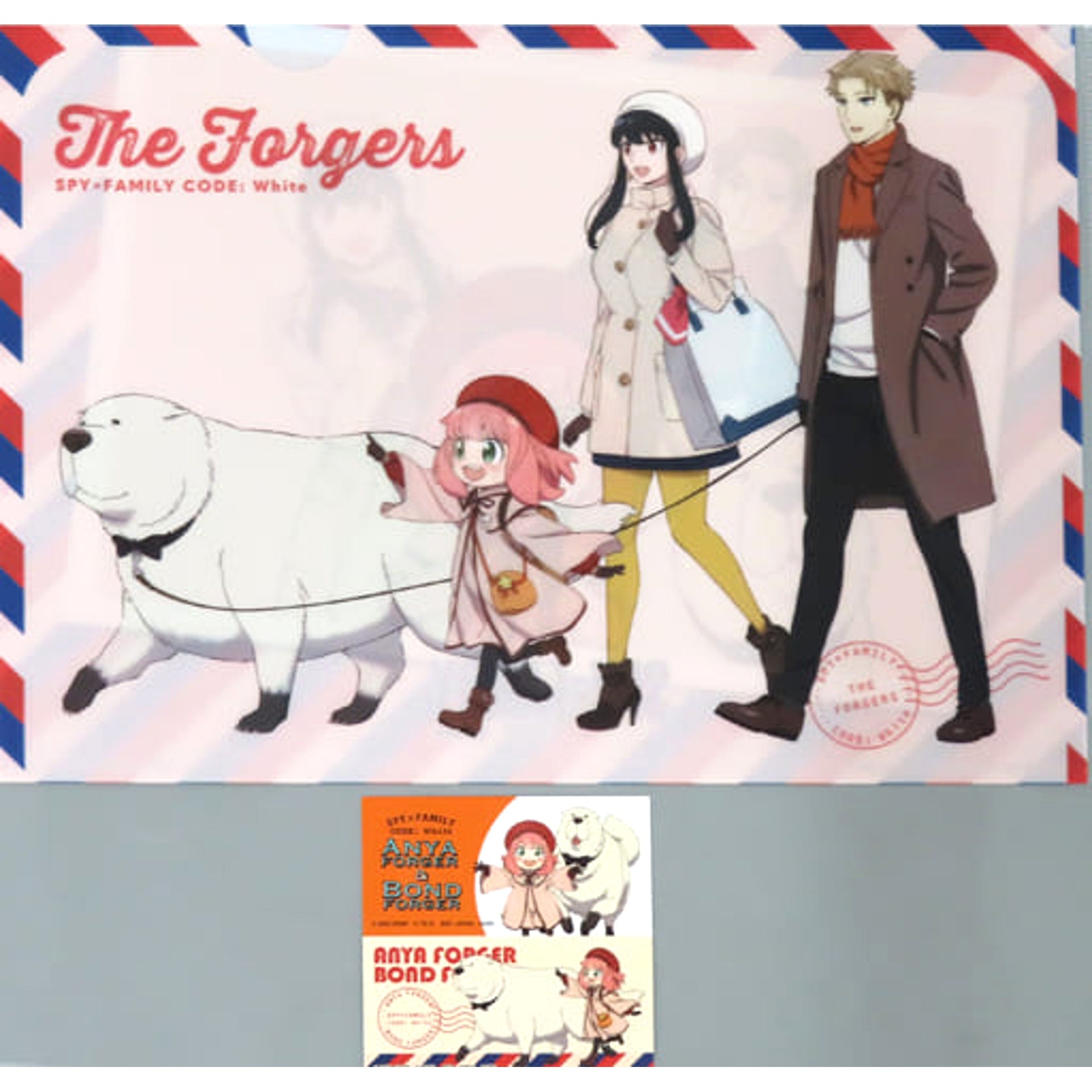 Spy x Family Code: White Forger Family Ichiban Kuji A4 Clear File & Sticker Set Prize H [USED]