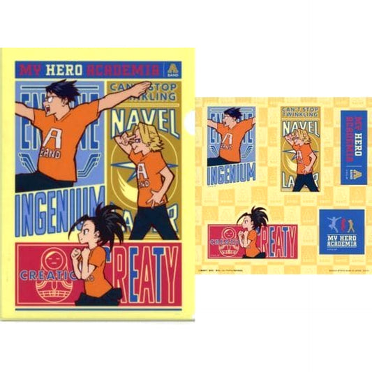 My Hero Academia Tenya Iida & Others Ichiban Kuji Tarenagase! Bunkasai! A4 Clear File & Sticker Prize I [USED]