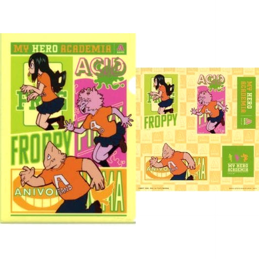 My Hero Academia Tsuyu Asui & Others Ichiban Kuji Tarenagase! Bunkasai! A4 Clear File & Sticker Prize I [USED]