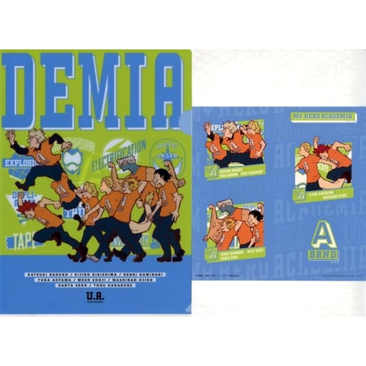 My Hero Academia Blue Ichiban Kuji Tarenagase! Bunkasai! A4 Clear File & Sticker Prize I [USED]