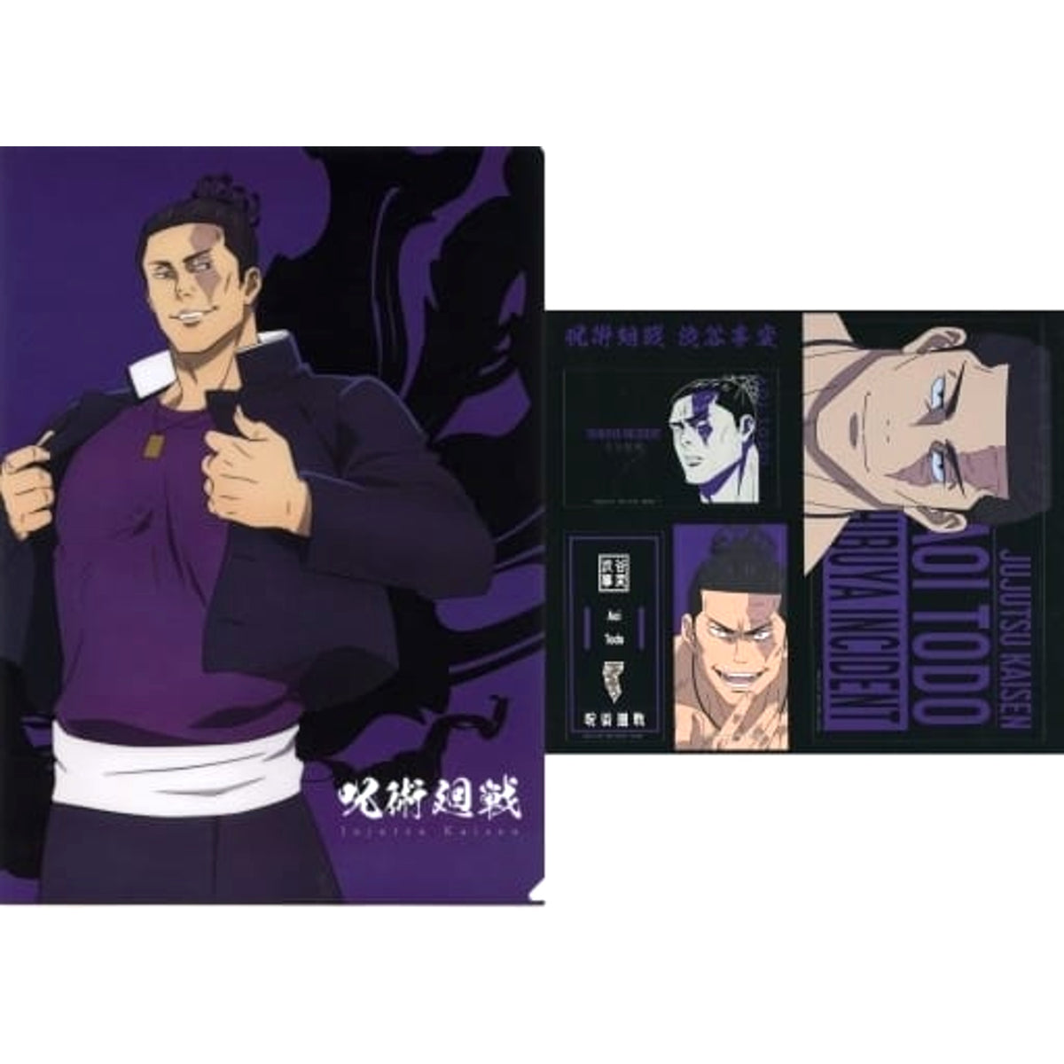 Jujutsu Kaisen: Shibuya Incident Aoi Todo Ichiban Kuji Two A4 Clear File & Sticker Set Prize N [USED]