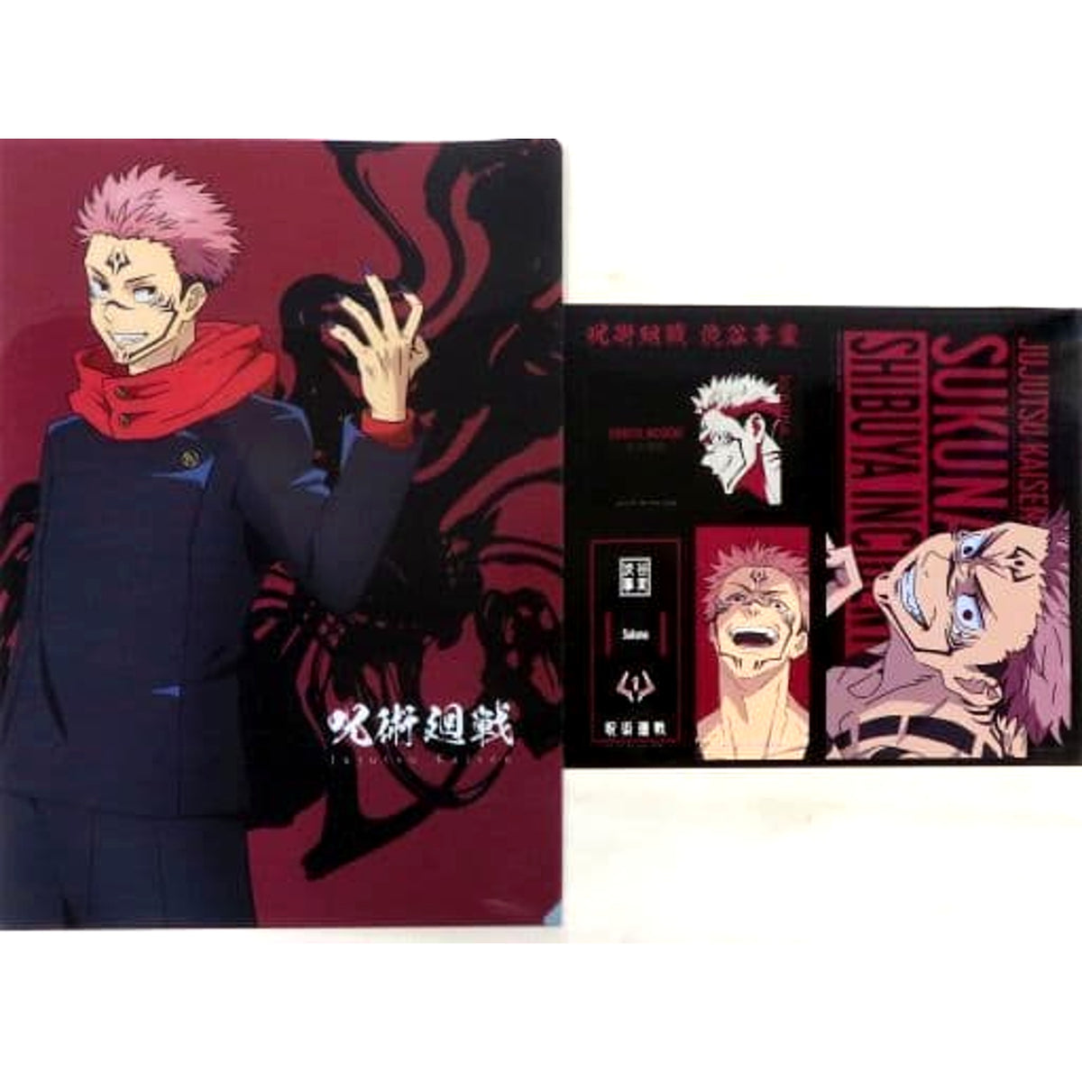 Jujutsu Kaisen: Shibuya Incident Ryomen Sukuna Ichiban Kuji Two A4 Clear File & Sticker Set Prize N [USED]