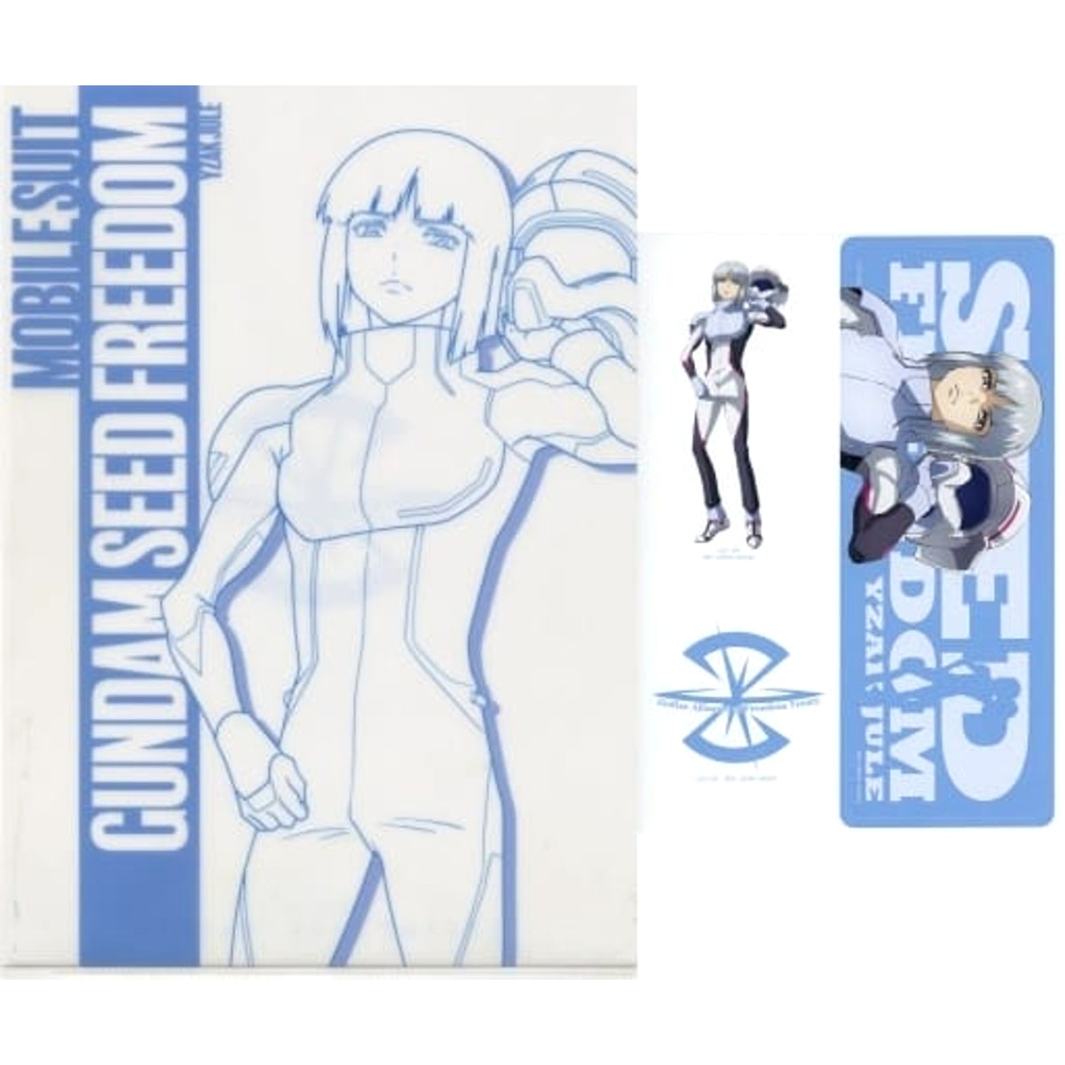 Mobile Suit Gundam SEED Freedom Yzak Jole Ichiban Kuji A4 Clear File & Sticker Set Prize G [USED]