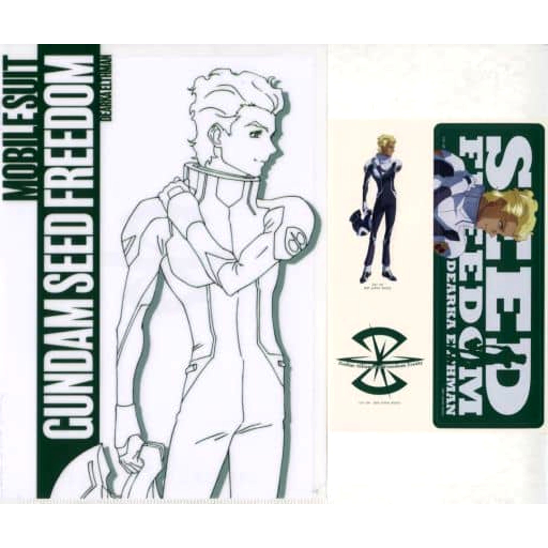 Mobile Suit Gundam SEED Freedom Dearka Elsman Ichiban Kuji A4 Clear File & Sticker Set Prize G [USED]