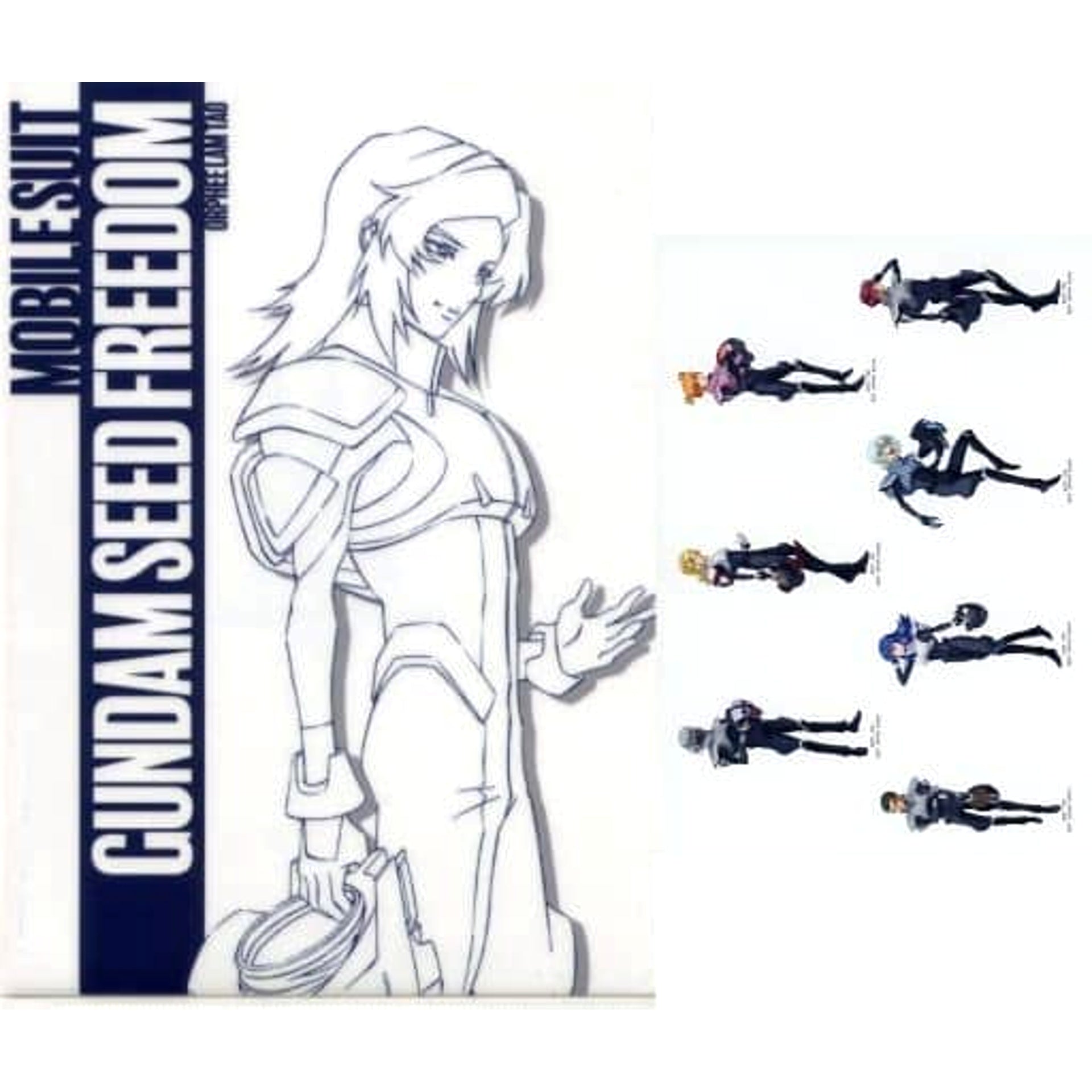 Mobile Suit Gundam SEED Freedom Orphee Lam Tao Ichiban Kuji A4 Clear File & Sticker Set Prize G [USED]