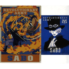 One Piece Sabo Ichiban Kuji Flame of Revolution A4 Clear File & Sticker Set Prize F [USED]