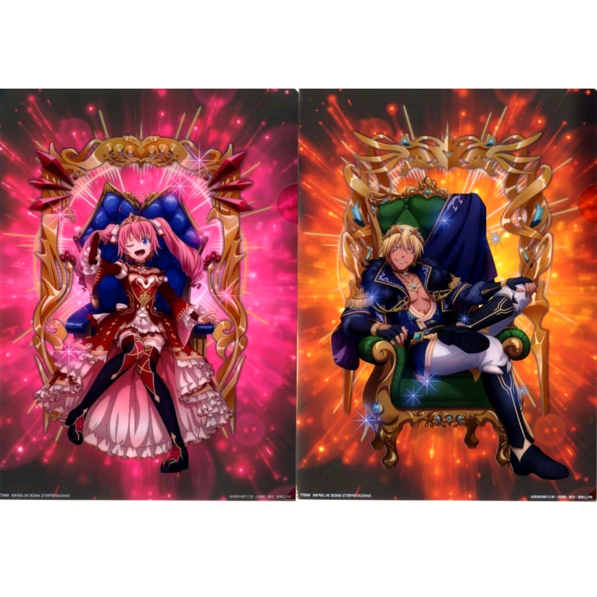 That Time I Got Reincarnated as a Slime Milim Nava Veldora Human Ichiban Kuji Hyakkigatari A4 File Folder Set Prize F [USED]