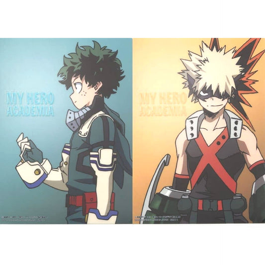 My Hero Academia Izuku Midoriya Katsuki Bakugo Upper Body Ichiban Kuji Futari no Akogare A4 File Folder Set Prize G [USED]
