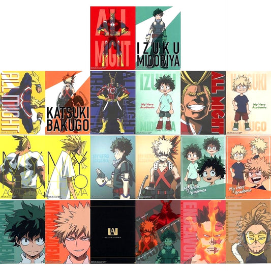 My Hero Academia All Might & Others All 10 Types Set Ichiban Kuji Futari no Akogare A4 File Folder Set Prize G [USED]