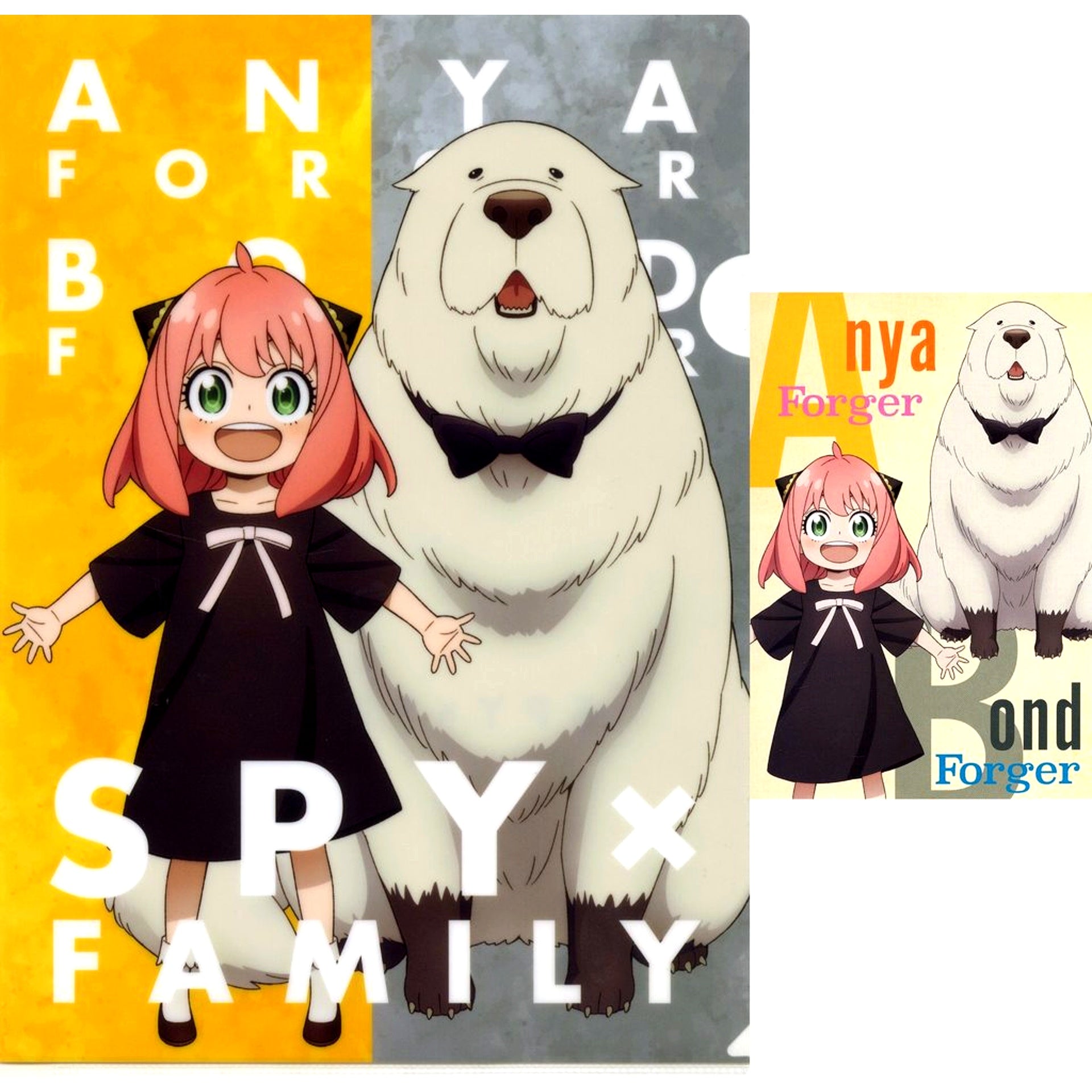 Anya and Bond A4 Clear File and Postcard Set Ichiban Kuji SPY x FAMILY Take me with you Prize F [USED]