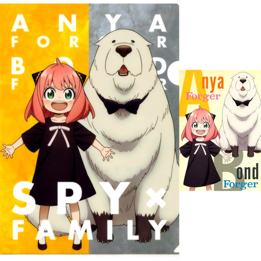 Anya and Bond A4 Clear File and Postcard Set Ichiban Kuji SPY x FAMILY Take me with you Prize F [USED]