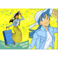 Ran Mouri K Prize A4 Clear File Set of 2 Sega Lucky Kuji Detective Conan Good Day Good Travel [USED]