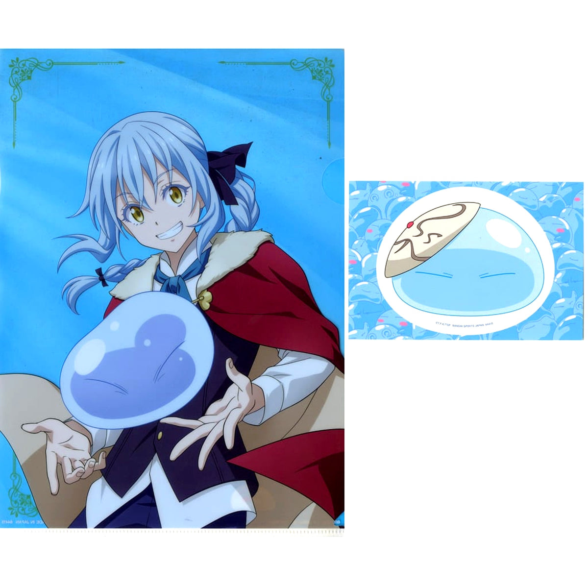 That Time I Got Reincarnated as a Slime Rimuru Tempest Royal Outfit Ichiban Kuji Rising Star Rimuru Tempest A4 Clear File & Sticker Set Prize H [USED]