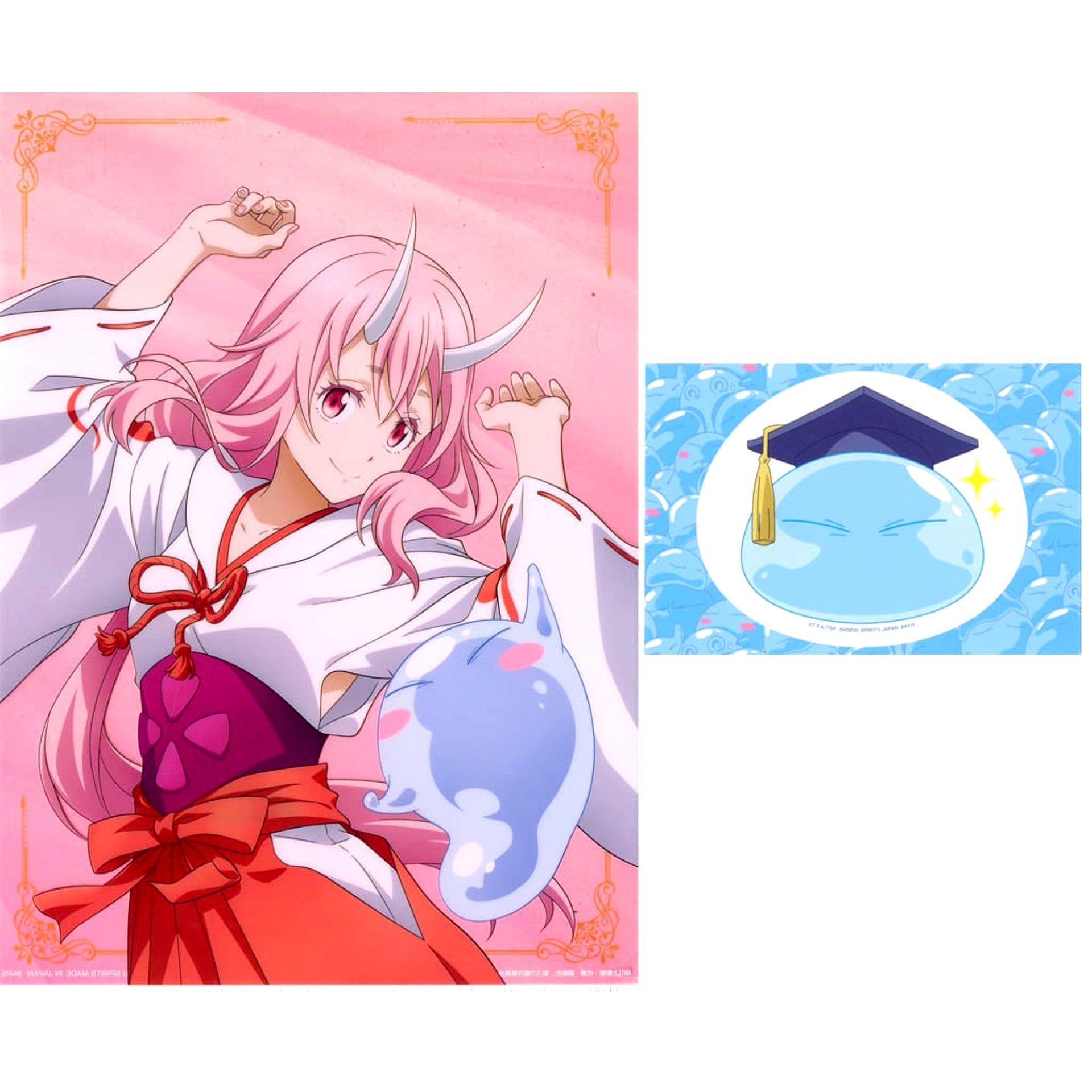 That Time I Got Reincarnated as a Slime Shuna Ichiban Kuji Rising Star Rimuru Tempest A4 Clear File & Sticker Set Prize H [USED]