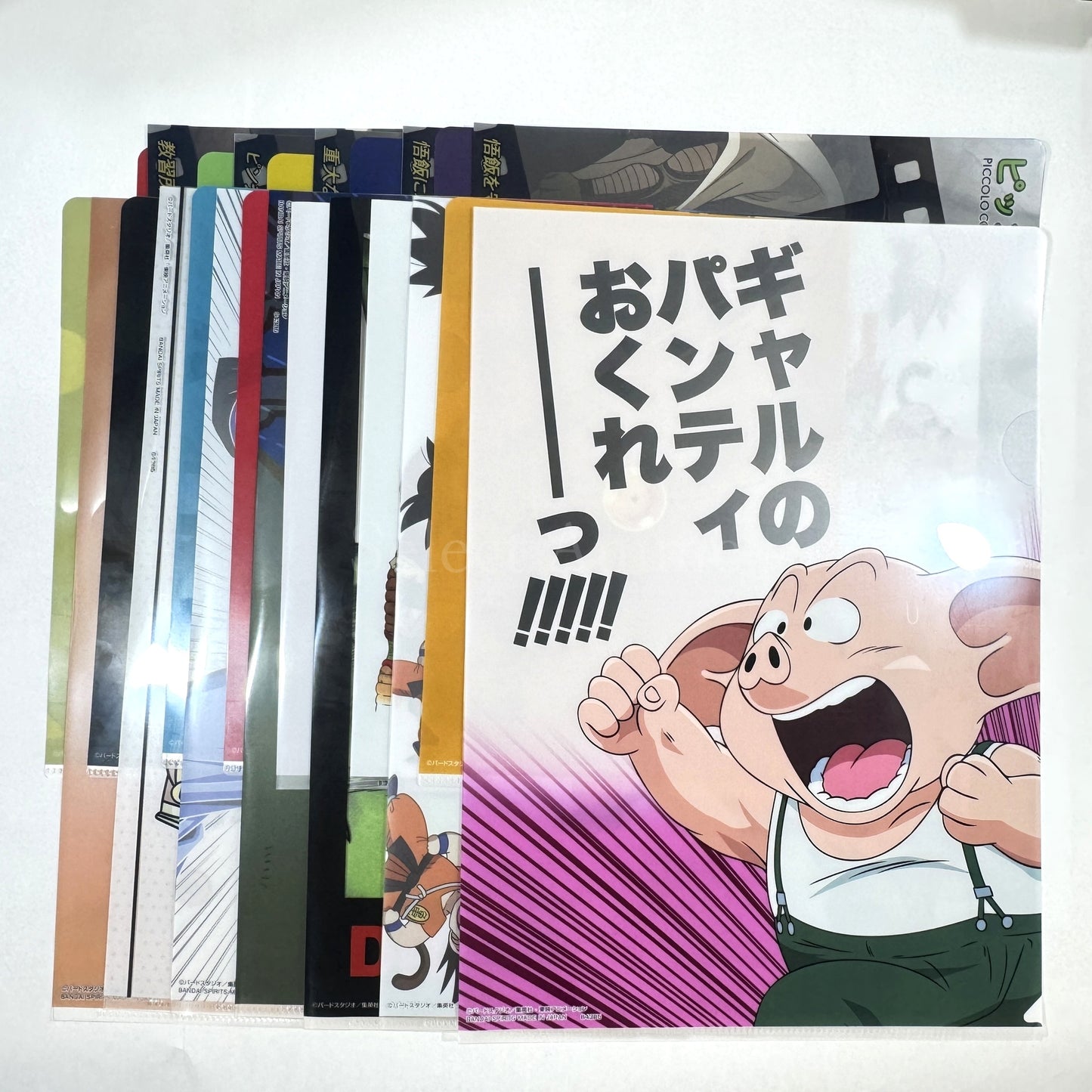 Set of 12 I Prize Dragon Ball VS Omnibus Amazing Ichiban Kuji Clear File Set 2 Pieces [USED]