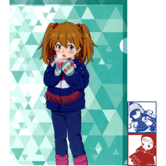 Asuka Langley Shikinami Childhood A4 Clear File and Sticker Set H Prize Ichiban Kuji Evangelion Shito Shinshoku [USED]