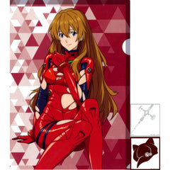 Shikinami Asuka Langley - Plugsuit Torn A4 Clear File and Sticker Set Ichiban Kuji Evangelion Shito Shinshoku Prize H [USED]