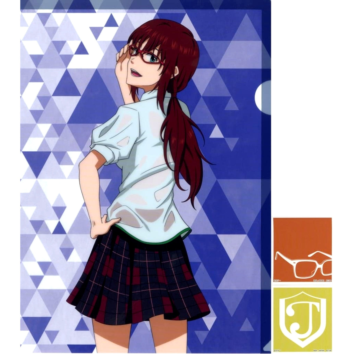 Evangelion Makinami Mari Illustrious Uniform Ichiban Kuji The Angels Are Invading! A4 Clear File & Sticker Set Prize H [USED]