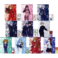 Evangelion Asuka Shikinami Langley & Others All 10 Types Set Ichiban Kuji The Angels Are Invading! A4 Clear File & Sticker Set Prize H [USED]