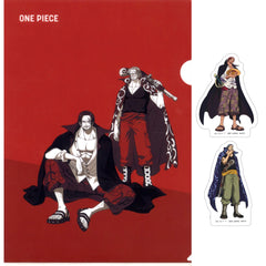 One Piece Shanks Ben Beckman Ichiban Kuji Whitebeard Pirates Old Man & Sons A4 Clear File & Sticker Set Prize I [USED]