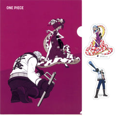 One Piece Smoker Boa Hancock Ichiban Kuji Whitebeard Pirates Old Man & Sons A4 Clear File & Sticker Set Prize I [USED]