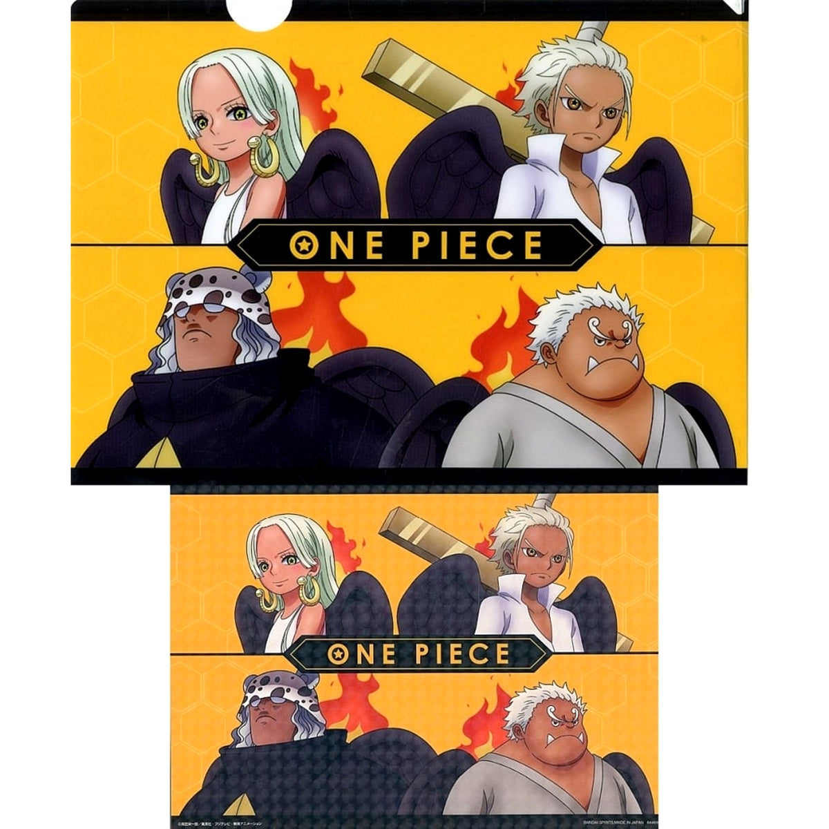 One Piece Seraphim Ichiban Kuji Future Island Egghead A4 Clear File & Sticker Set Prize K [USED]