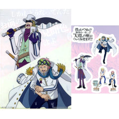 One Piece Coby Helmeppo Ichiban Kuji Legendary Hero A4 Clear File & Sticker Set Prize G [USED]