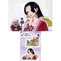 One Piece Boa Hancock & Others Ichiban Kuji Legendary Hero A4 Clear File & Sticker Set Prize G [USED]