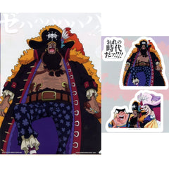 One Piece Marshall D. Teach & Others Ichiban Kuji Legendary Hero A4 Clear File & Sticker Set Prize G [USED]