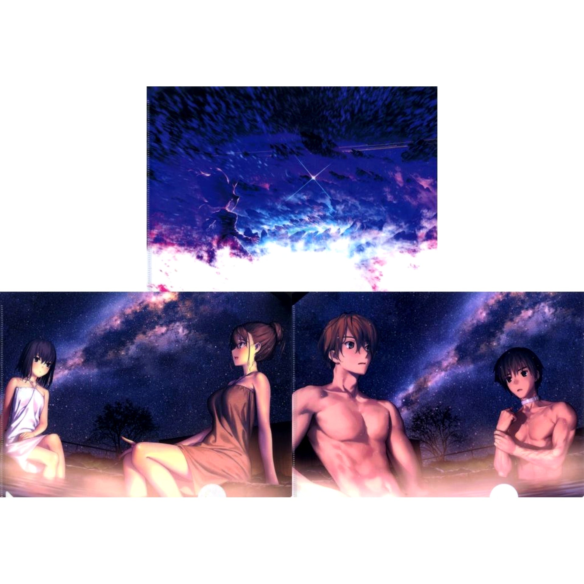 Group Witch on the Holy Night x Fate/Grand Order After Night Kumano Hot Spring Murder Case C104 A4 Clear File Set [USED]
