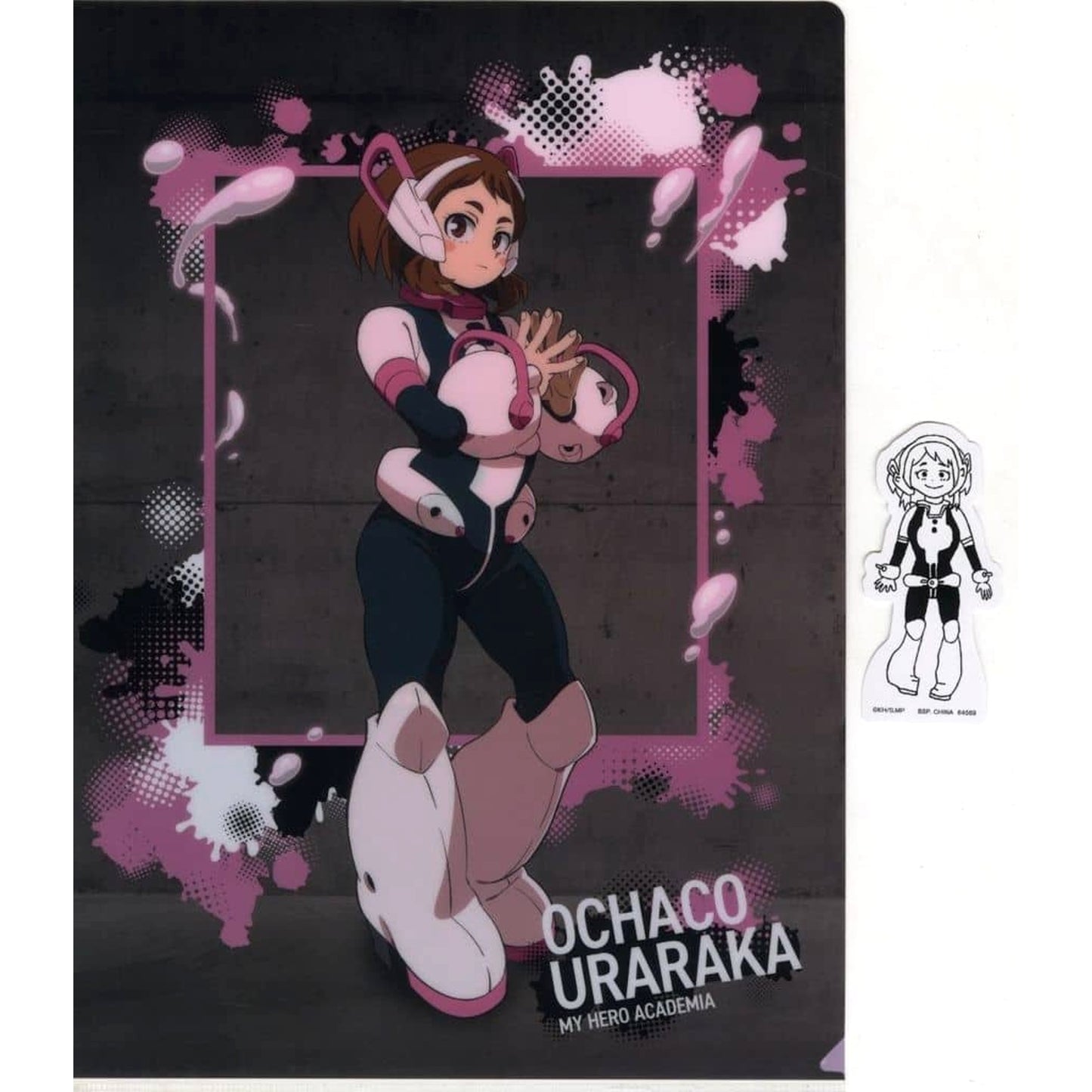 My Hero Academia Ochaco Uraraka Ichiban Kuji Flow of Years A4 Clear File & Sticker Prize H [USED]