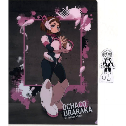 My Hero Academia Ochaco Uraraka Ichiban Kuji Flow of Years A4 Clear File & Sticker Prize H [USED]