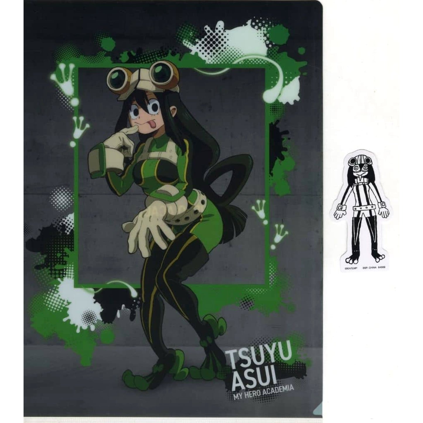 My Hero Academia Tsuyu Asui Ichiban Kuji Flow of Years A4 Clear File & Sticker Prize H [USED]