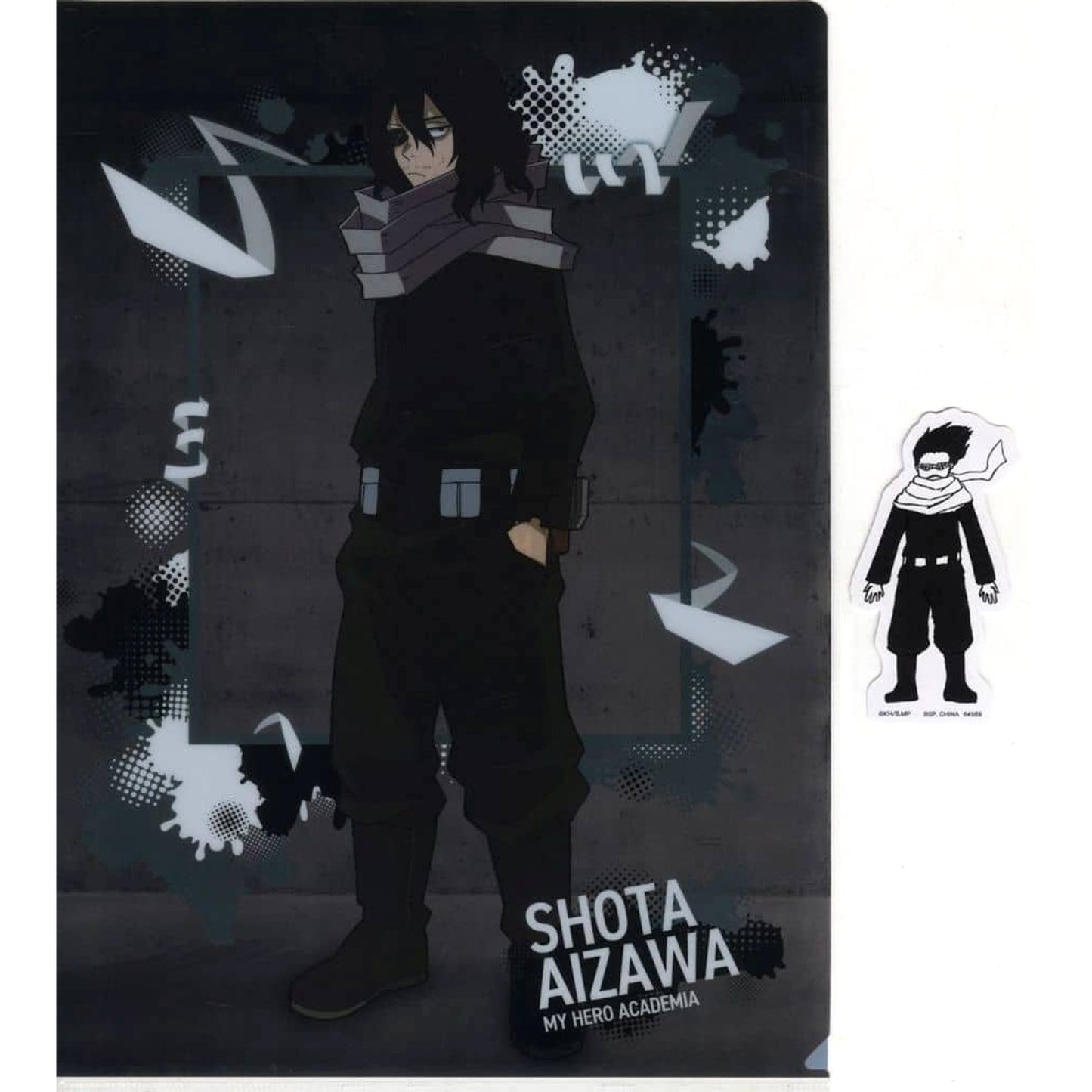 My Hero Academia Shota Aizawa Ichiban Kuji Flow of Years A4 Clear File & Sticker Prize H [USED]