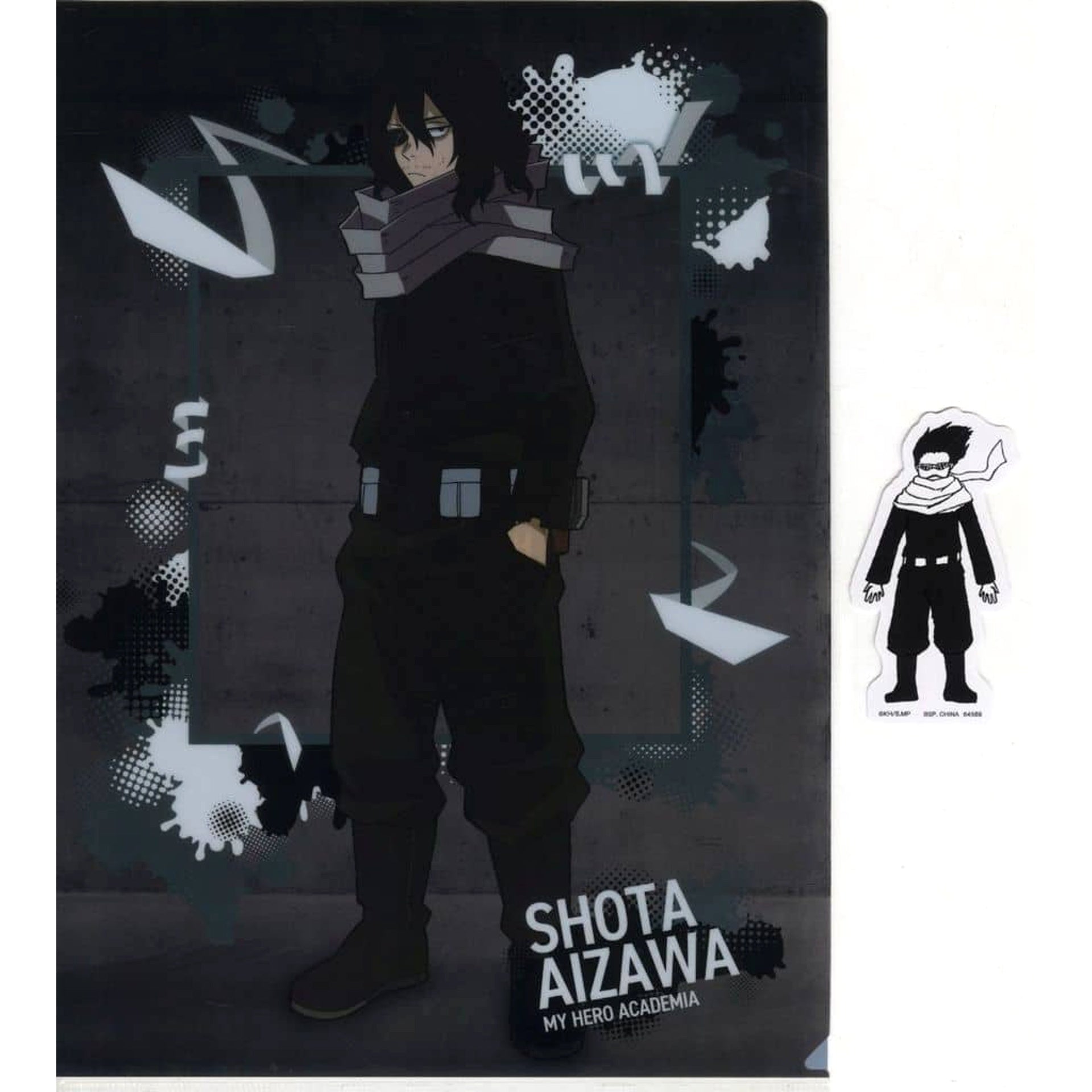 My Hero Academia Shota Aizawa Ichiban Kuji Flow of Years A4 Clear File & Sticker Prize H [USED]