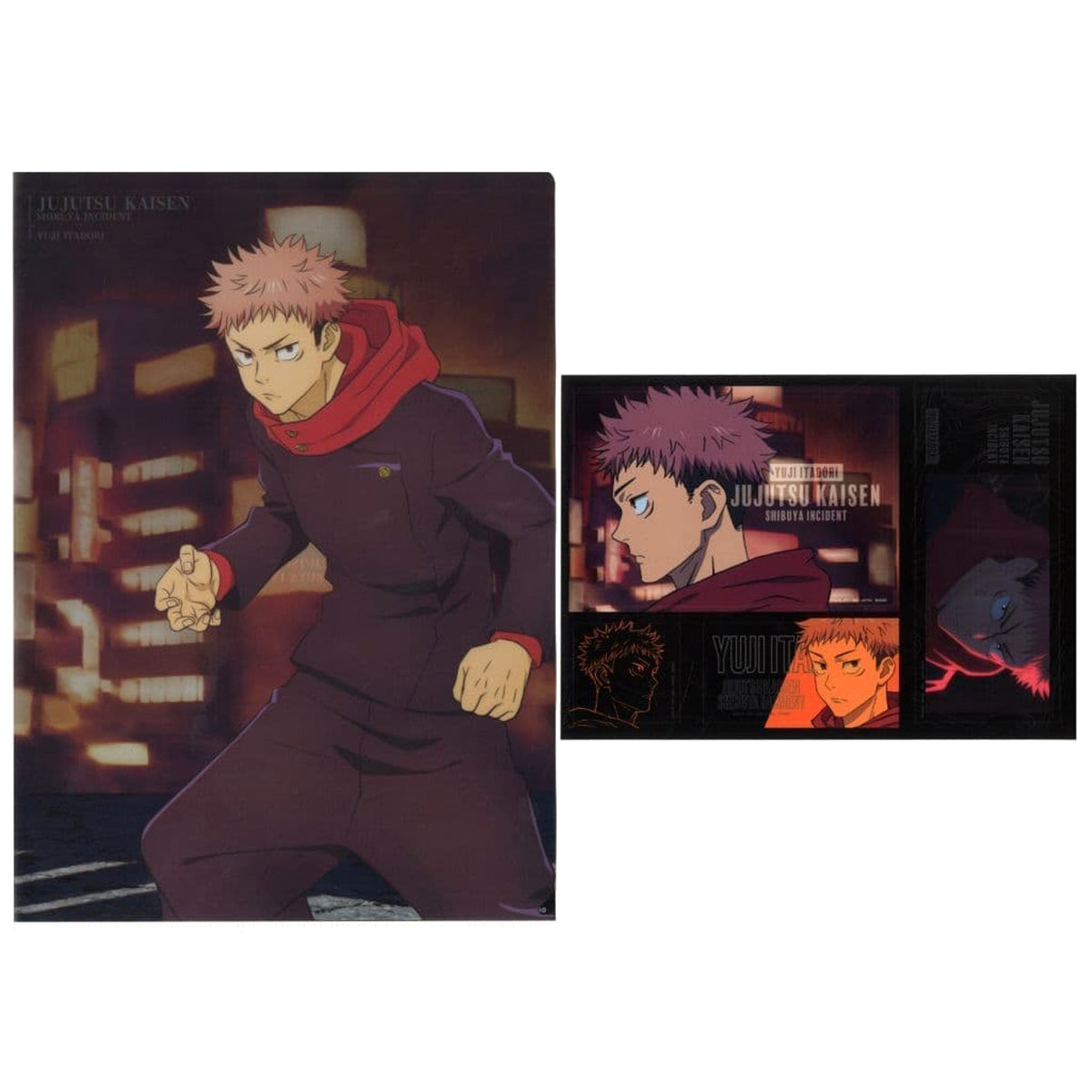 Jujutsu Kaisen: Shibuya Incident Yuji Itadori Ichiban Kuji 3 A4 Clear File & Sticker Set Prize D [USED]