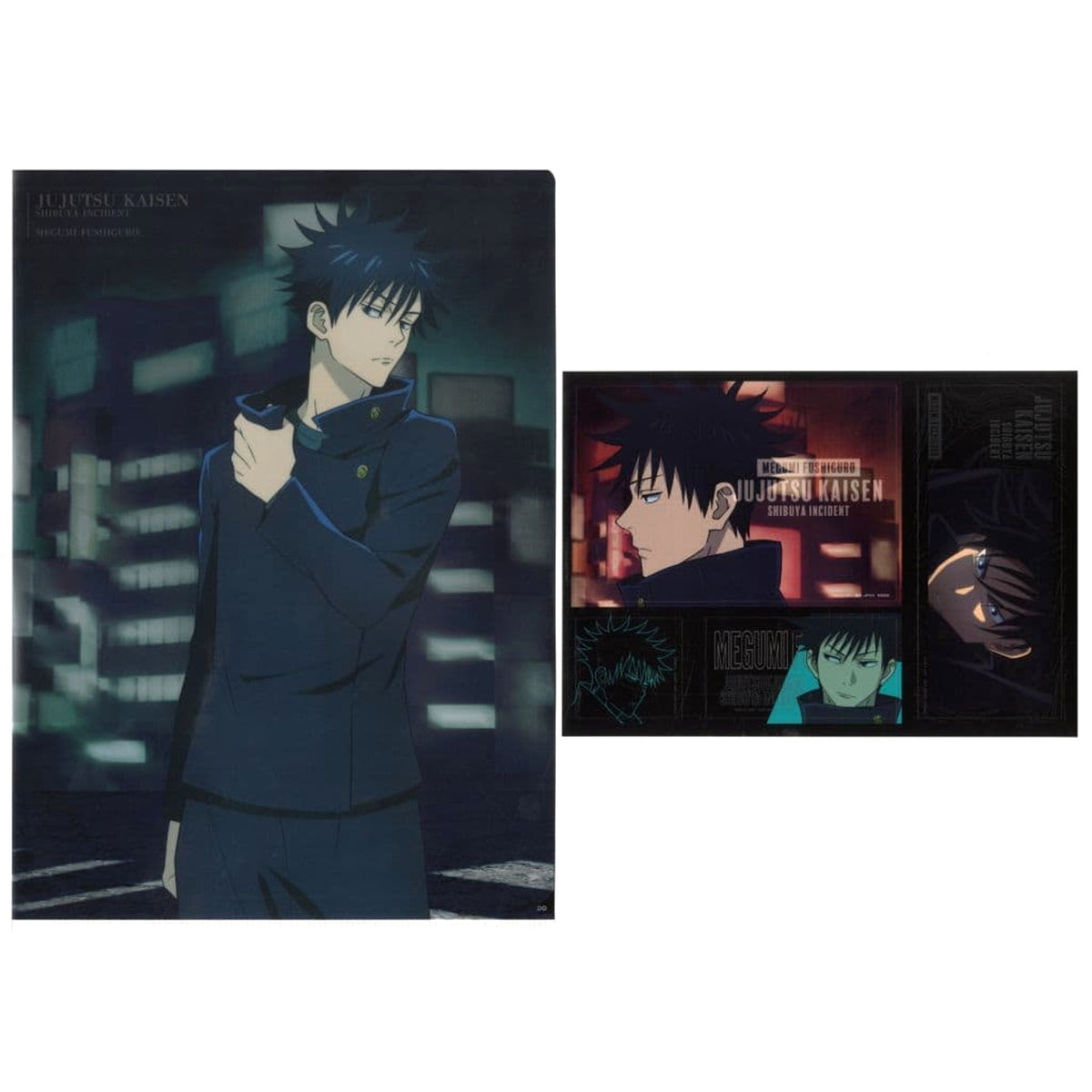 Jujutsu Kaisen: Shibuya Incident Megumi Fushiguro Ichiban Kuji 3 A4 Clear File & Sticker Set Prize D [USED]
