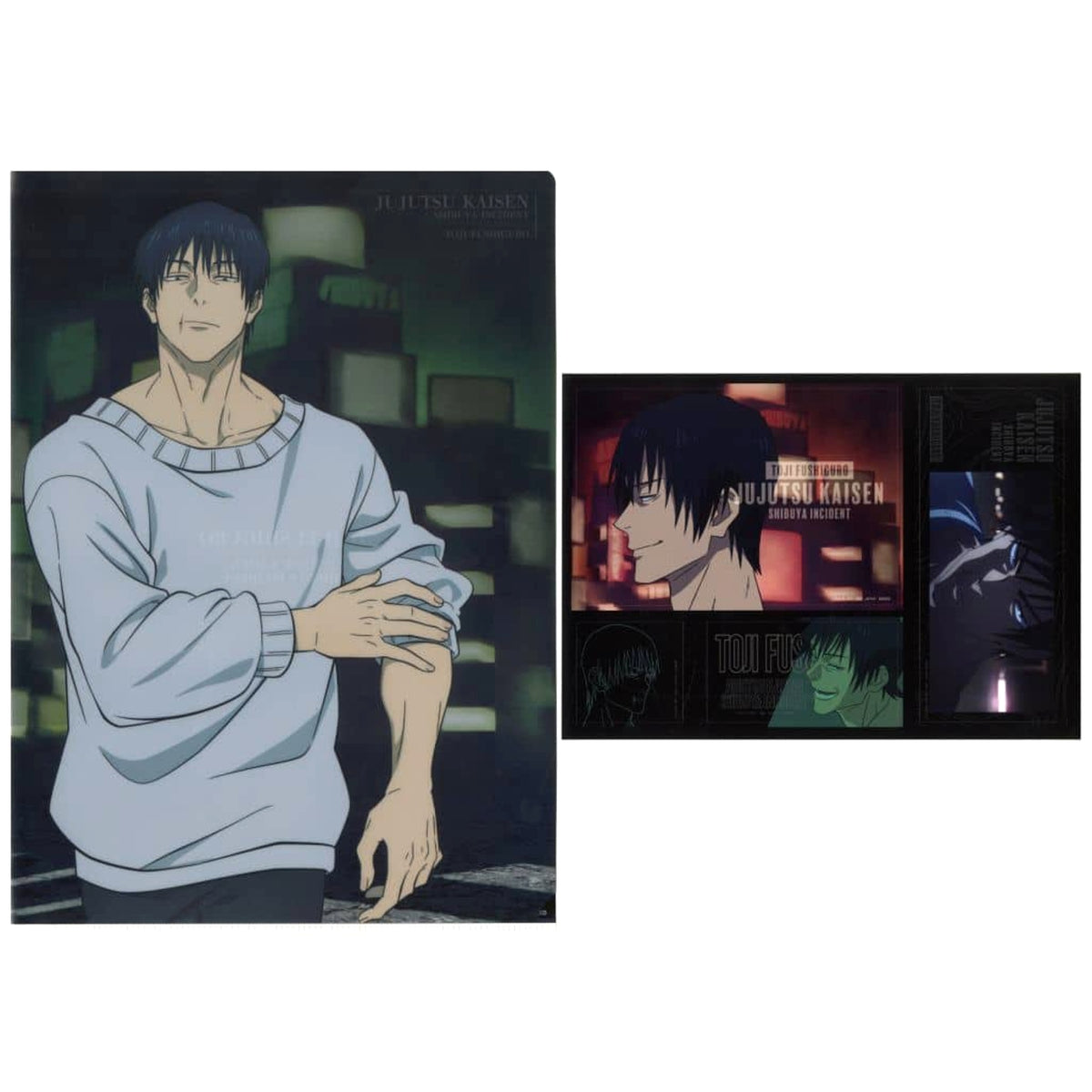 Jujutsu Kaisen: Shibuya Incident Fushiguro Touji Ichiban Kuji 3 A4 Clear File & Sticker Set Prize D [USED]
