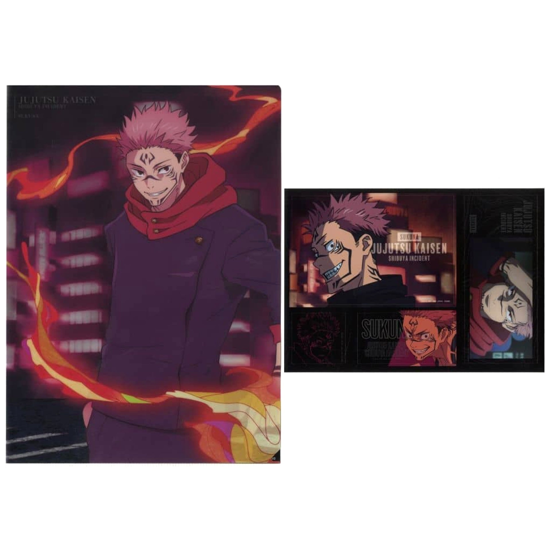 Jujutsu Kaisen: Shibuya Incident Ryomen Sukuna Ichiban Kuji 3 A4 Clear File & Sticker Set Prize D [USED]