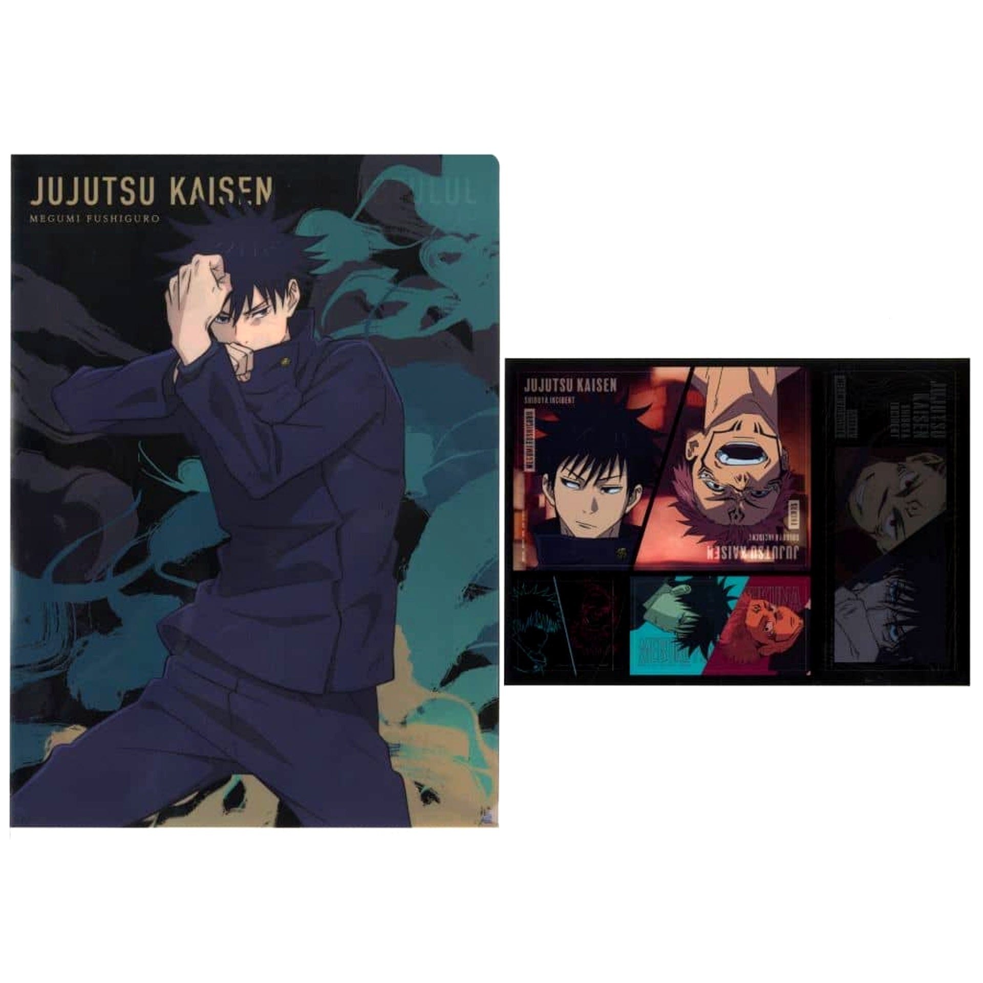 Jujutsu Kaisen: Shibuya Incident Ryomen Sukuna Megumi Fushiguro Ichiban Kuji 3 A4 Clear File & Sticker Set Prize D [USED]