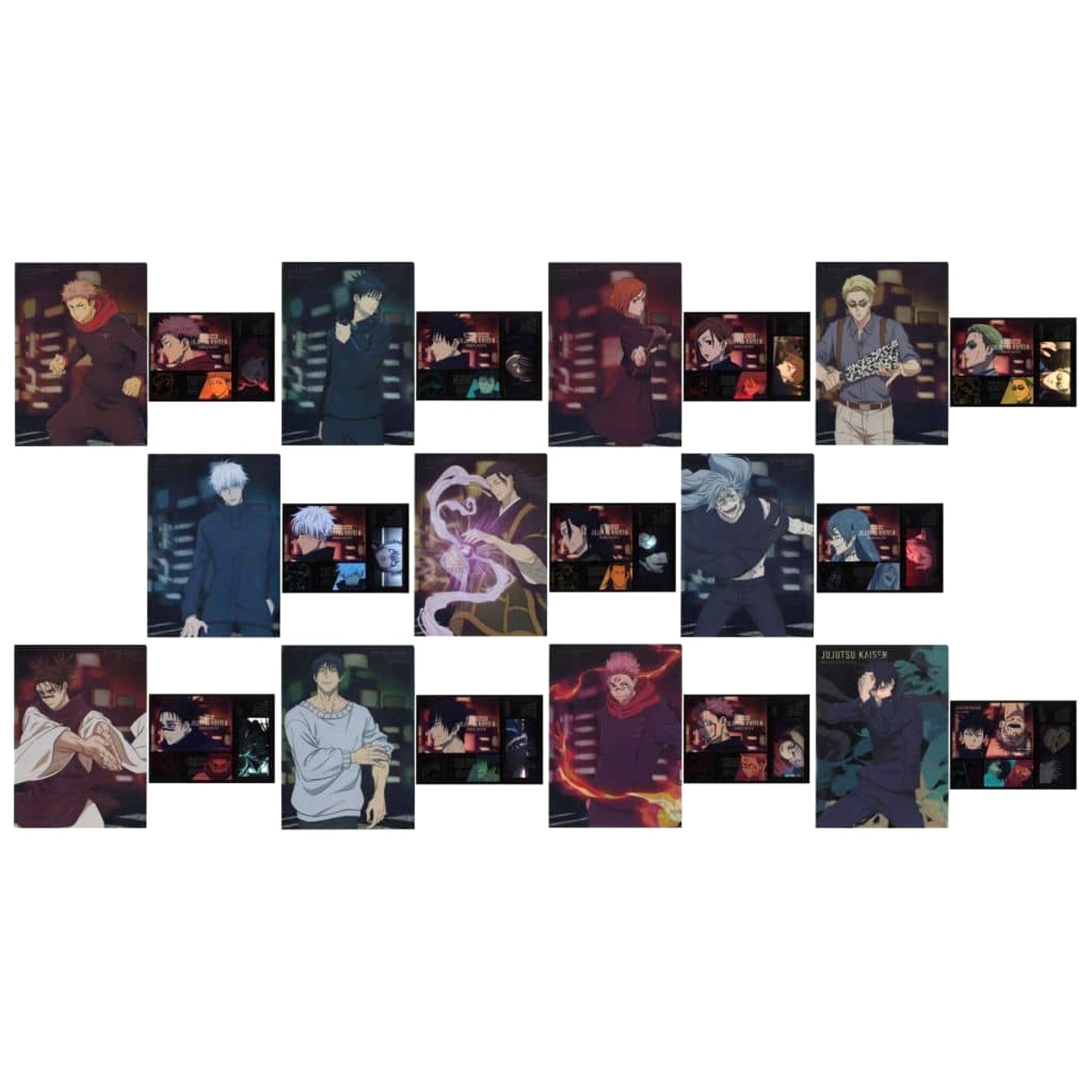 Jujutsu Kaisen: Shibuya Incident Yuji Itadori & Others All 11 Types Set Ichiban Kuji 3 A4 Clear File & Sticker Set Prize D [USED]