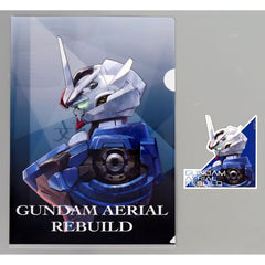 Mobile Suit Gundam: The Witch from Mercury Gundam Aerial Refined Type Ichiban Kuji Vol.3 My Fullest Blessing to You A4 Clear File & Sticker Prize F [USED]