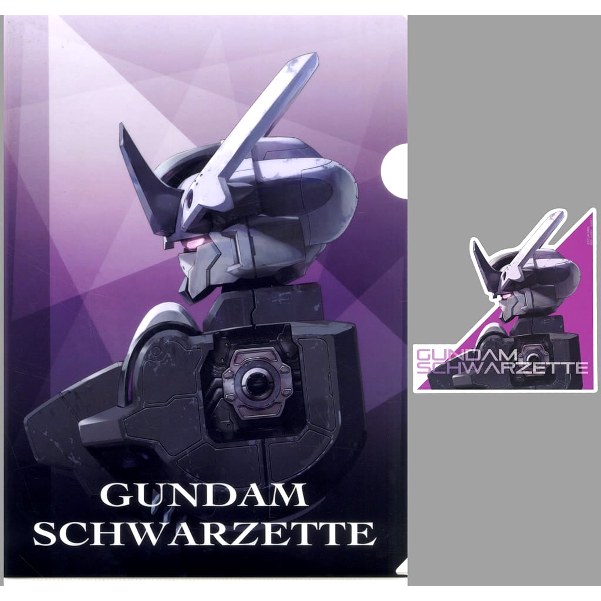 Mobile Suit Gundam: The Witch from Mercury Gundam Schwarzette Ichiban Kuji Vol.3 My Fullest Blessing to You A4 Clear File & Sticker Prize F [USED]