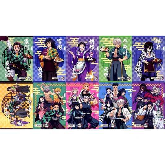 Set of 10 A4 Original Clear File Demon Slayer x Joyfull Collabo Commemorative Novelty Vol. 1 [USED]