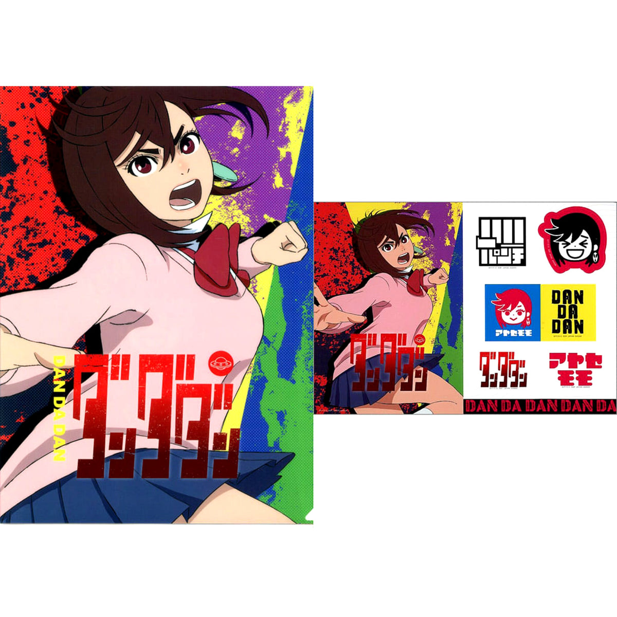 Dandadan Momo Ichiban Kuji Occultic Battle, Begin! A4 Clear File & Sticker Set Prize E [USED]