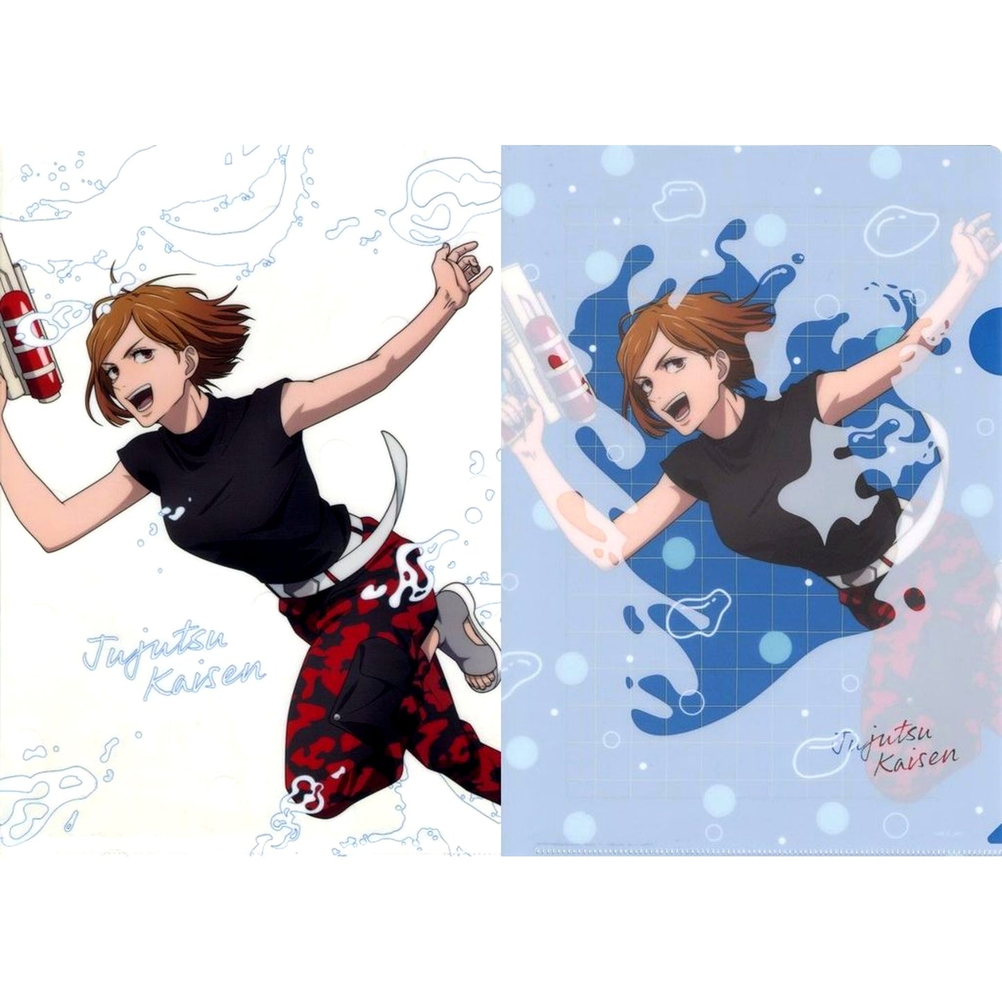 Nobara Kugisaki I Prize Jujutsu Kaisen Splash x Battle Re A4 Clear File 2 Piece Set Sega Lucky Kuji [USED]