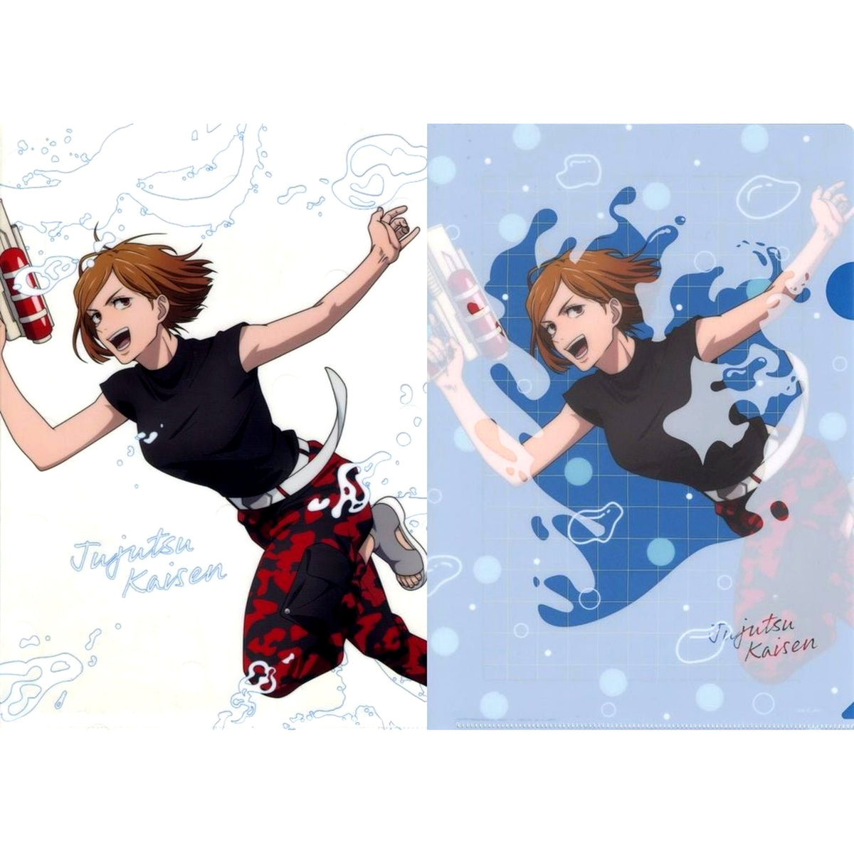 Nobara Kugisaki I Prize Jujutsu Kaisen Splash x Battle Re A4 Clear File 2 Piece Set Sega Lucky Kuji [USED]
